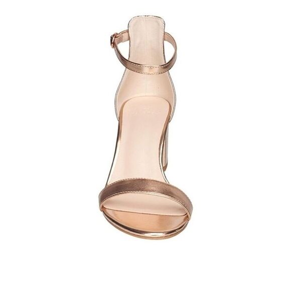 H Halston Women's Practical Block Heel Dress Sandals in Rose Gold Size 8.5and 9 - Picture 3 of 10